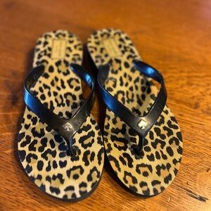 Kate Spade Women’s Leopard Print Flip Flops